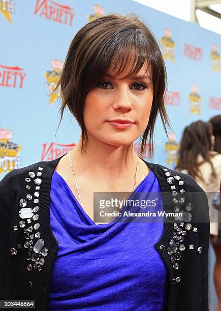 Actress Chelsea Hobbs arrives at Variety's 3rd annual "Power of Youth" event held at Paramount Studios on December 5, 2009 in Los Angeles, California.