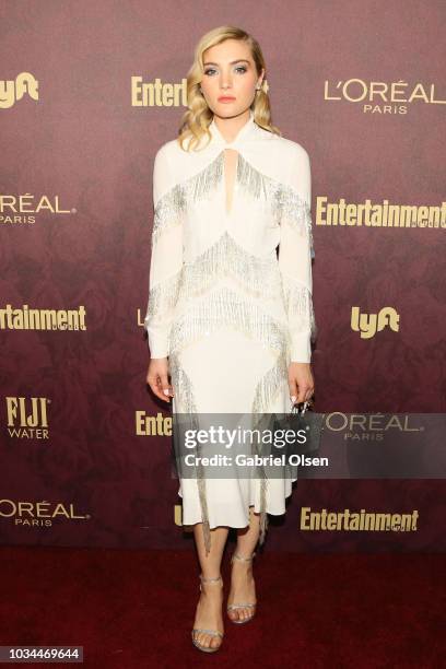 Skyler Samuels arrives to the 2018 Entertainment Weekly Pre-Emmy Party at Sunset Tower Hotel on September 15, 2018 in West Hollywood, California.