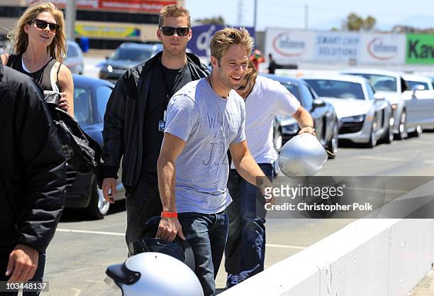 Actor Shaun Sipos attends "Learn to Ride" with the Audi Sportscar Experience 2010, presented by Oakley at Infineon Raceway on May 20, 2010 in Sonoma,...