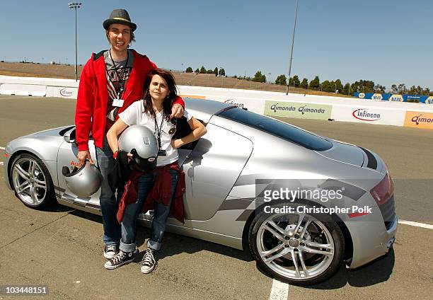 Actors Dax Shepard and Mae Whitman attend "Learn to Ride" with the Audi Sportscar Experience 2010, presented by Oakley at Infineon Raceway on May 20,...