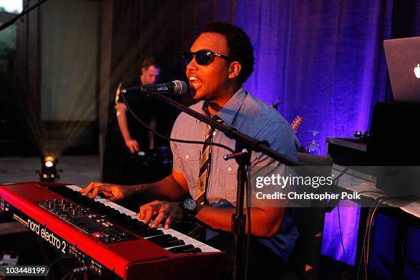 Musician James Kinney performs onstage during "Learn to Ride" with the Audi Sportscar Experience 2010, presented by Oakley at Infineon Raceway on May...