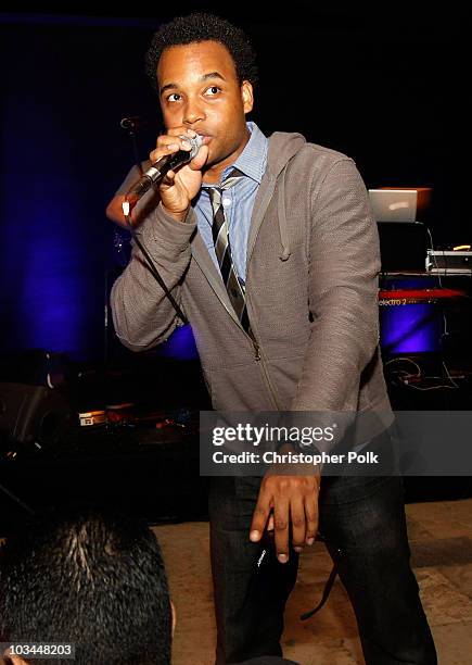 Musician James Kinney performs onstage during "Learn to Ride" with the Audi Sportscar Experience 2010, presented by Oakley at Infineon Raceway on May...