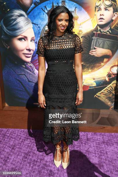 Actress Renee Elise Goldsberry attends Premiere Of Universal Pictures' "The House With A Clock In Its Walls" at TCL Chinese Theatre IMAX on September...