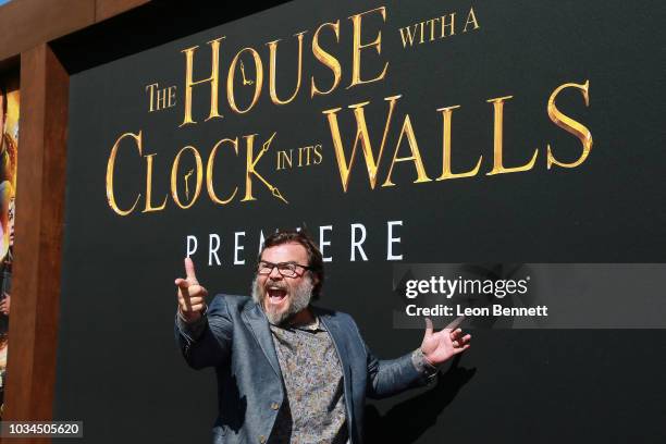 Actor Jack Black attends Premiere Of Universal Pictures' "The House With A Clock In Its Walls" at TCL Chinese Theatre IMAX on September 16, 2018 in...