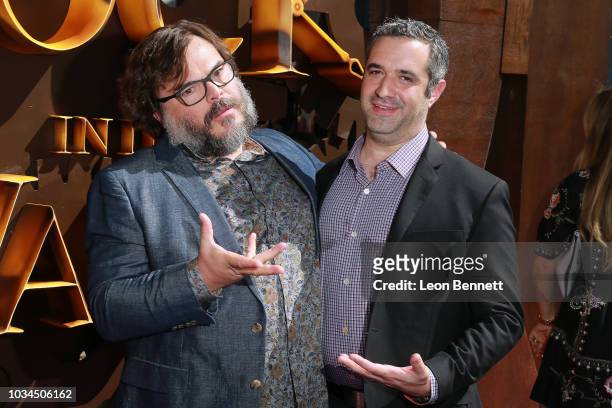 Jack Black and Bradley J. Fischer attends Premiere Of Universal Pictures' "The House With A Clock In Its Walls" at TCL Chinese Theatre IMAX on...