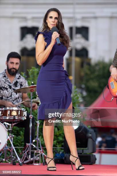 Nuria Fergó during the 73rd edition of 'La Vuelta' Tour of Spain cycling race in Madrid on September 16, 2018..