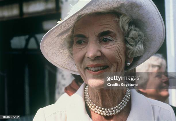 The Queen Mother, Ingrid of Denmark circa 1980.