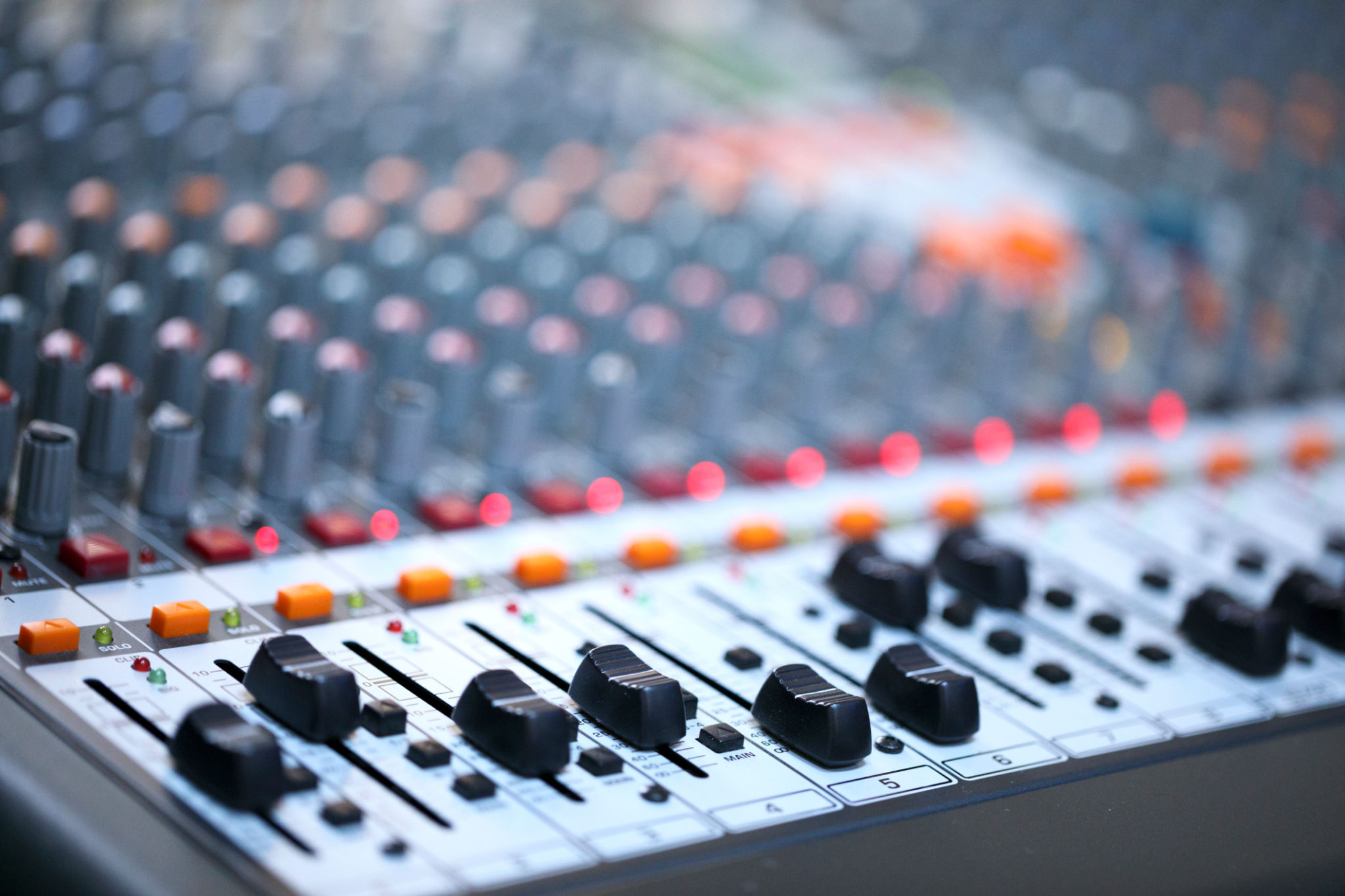 audio mixing setup