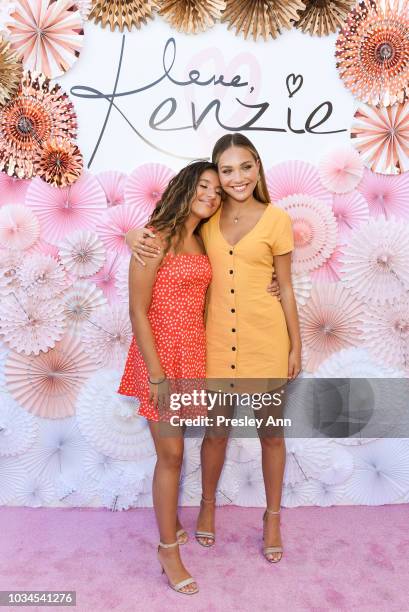 Mackenzie Ziegler and Maddie Ziegler attend Mackenzie Ziegler Launches New Beauty Line "Love, Kenzie" on September 16, 2018 in West Hollywood,...