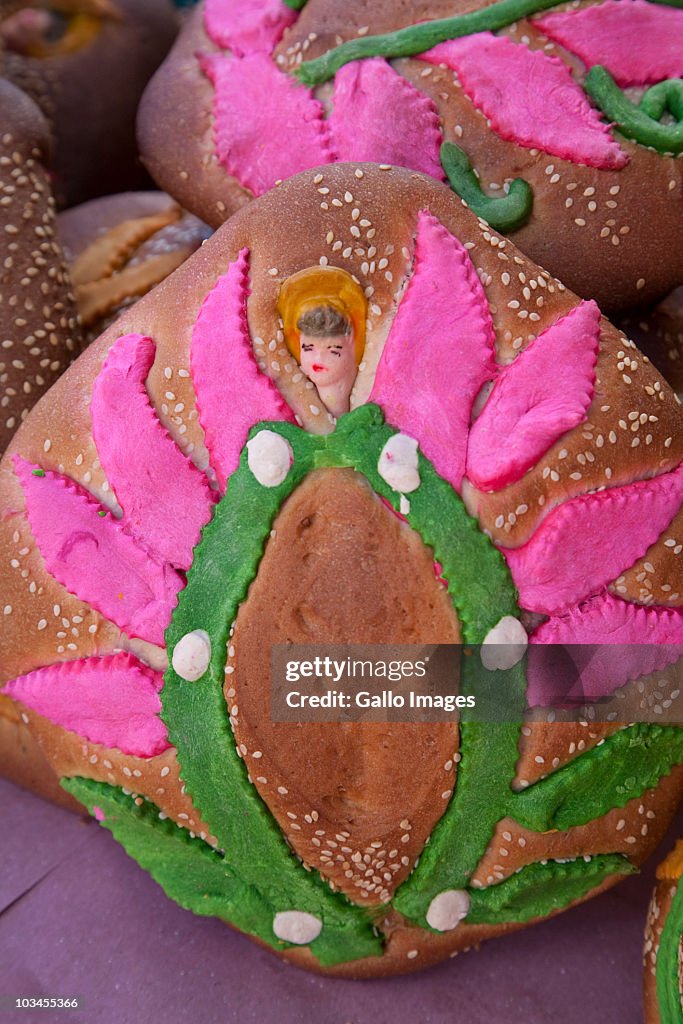 The pan de muertos, Oaxaca, Oaxaca Province, Mexico