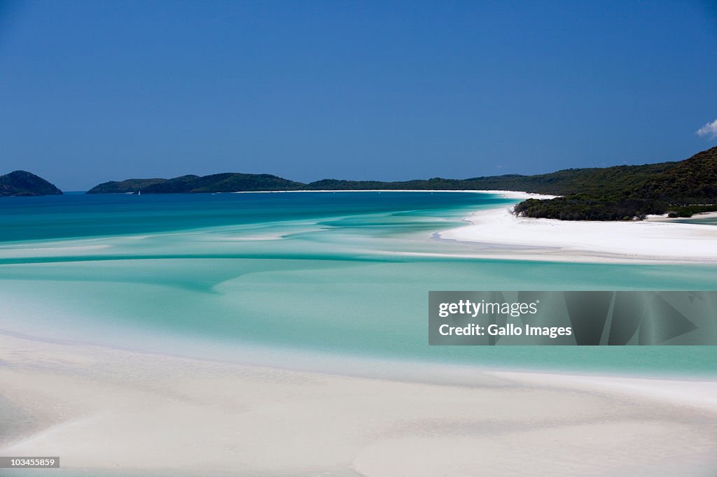 Whitehaven Beach, Hill Inlet, Tounge Point, Whitsunday Island, Whitsunday Islands, Queensland, Australia