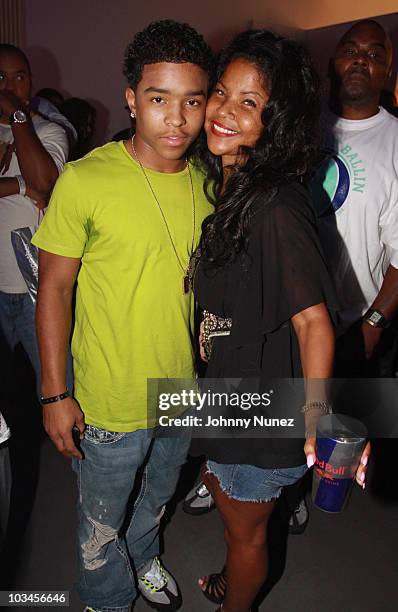 Justin Combs and Misa Hylton attend Break N Through Concert Series at Red Bull Space on August 18, 2010 in New York, New York.