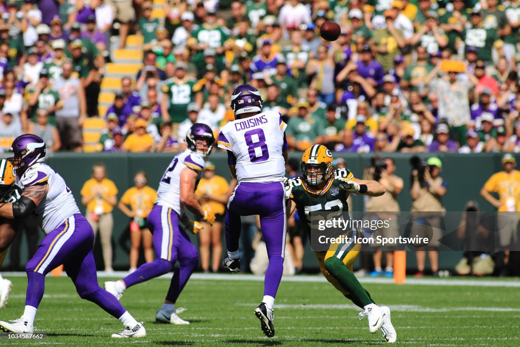NFL: SEP 16 Vikings at Packers