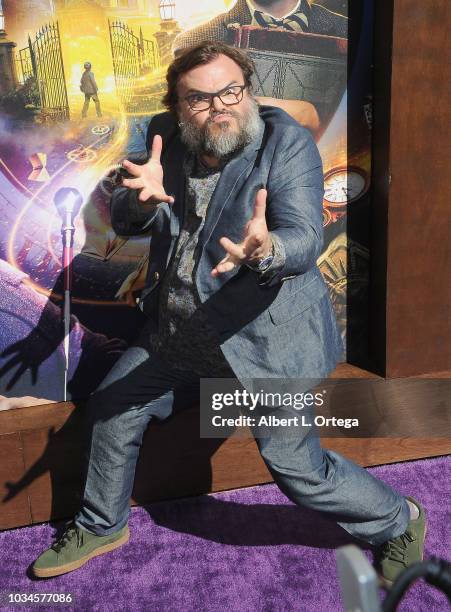 Actor Jack Black arrives for the Premiere Of Universal Pictures' "The House With A Clock In Its Walls" held at TCL Chinese Theatre IMAX on September...