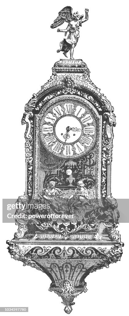 Louis XIV style Cartel Clock by André-Charles Boulle (1643–1715)