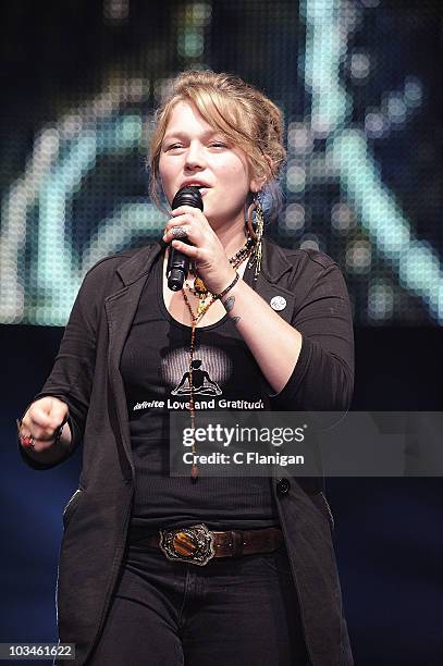 Season 9 of American Idol Runner-Up performer Crystal Bowersox performs during American Idols Live! Tour on August 18, 2010 in Sacramento, California.