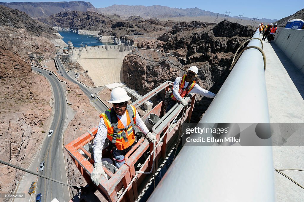 Construction Continues On The Hoover Dam Bypass Project