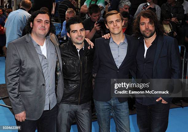 The Boxer Rebellion attend the World premiere of 'Going The Distance' at The Vue on August 19, 2010 in London, England.