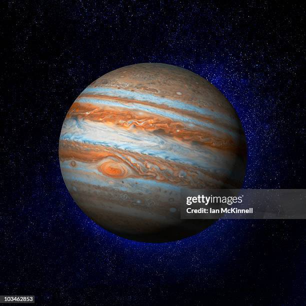 jupiter & stars - jupiter stock illustrations