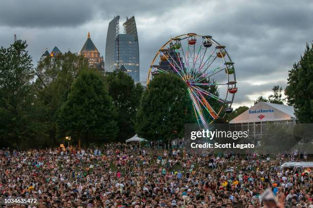 General view during Day 2 of Music Midtown Festival at Piedmont Park on September 16, 2018 in Atlanta, Georgia.