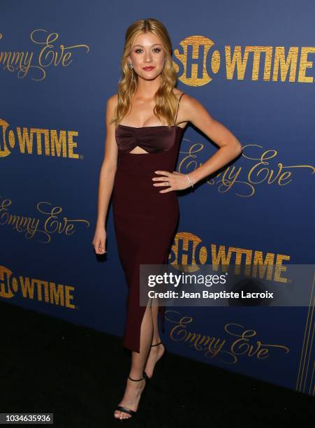 Katherine McNamara attends the Showtime Emmy eve nominees celebration on September 16, 2018 in Los Angeles, California.