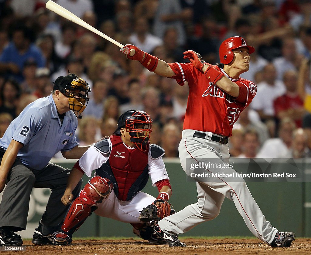 Los Angeles Anges of Anaheim v Boston Red Sox