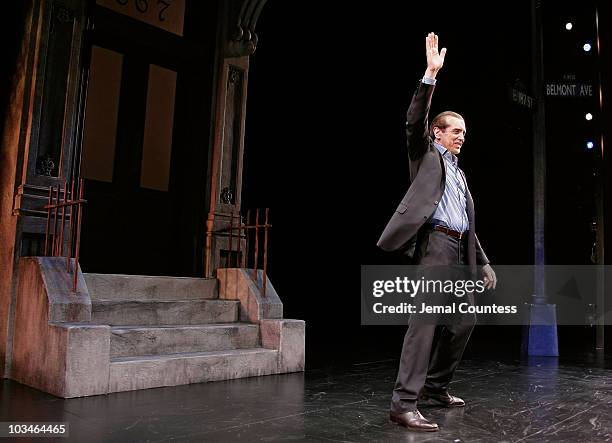 Actor Chazz Palmentari at the Curtain Call for the Broadway Production of "A Bronx Tale" at the Walter Kerr Theatre on October 25, 2007 in New York...