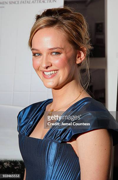 Actress Jess Weixler poses for a photo at the New York Premiere of "Teeth" at the Museum of Modern Art on January 14, 2007 in New York City
