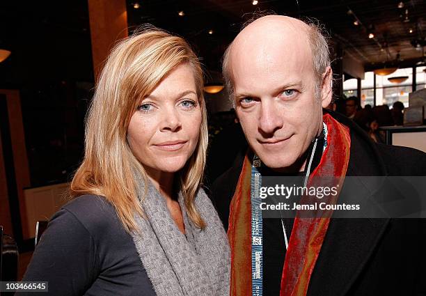 Executive Producer Christina Simpkins and Photographer Timothy Greenfield-Sanders attends the New York Times Brunch during the 2008 Sundance Film...