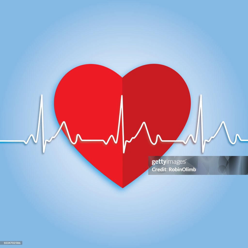 Pulse Trace Heart Icon