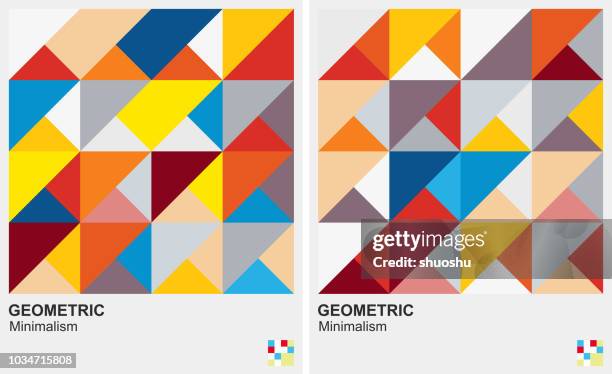 triangle geometric pattern background - triangles pattern stock illustrations