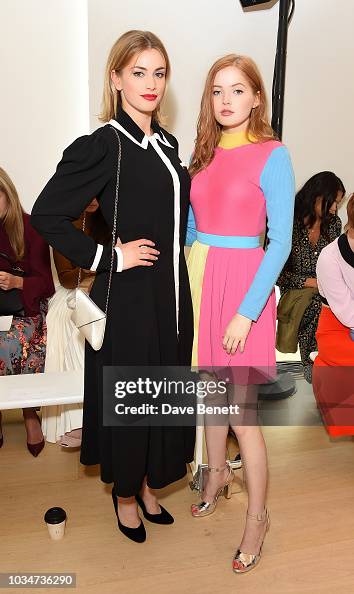 Stefanie Martini and Ellie Bamber attend the Emilia Wickstead front