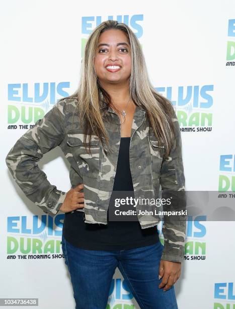 Cohost Medha Gandhi joins "The Elvis Duran Z100 Morning Show" at Z100 Studio on September 17, 2018 in New York City.