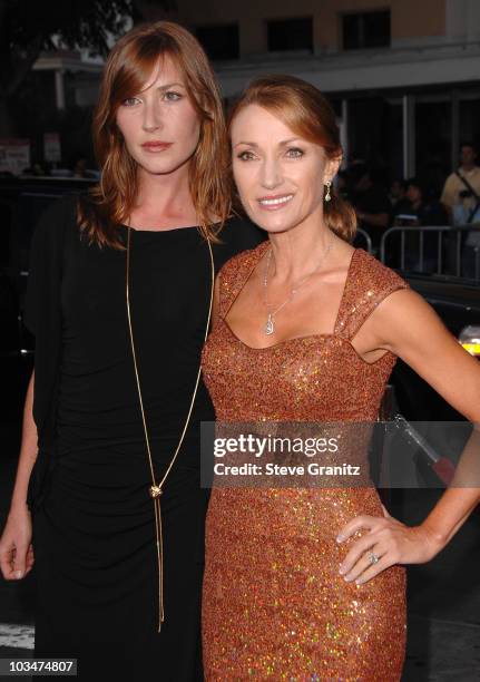 Actress jane Seymour and daughter Katy Flynn arrives at "The Heartbreak Kid" premiere at the Mann Village Theatre on September 27, 2007 in Westwood,...