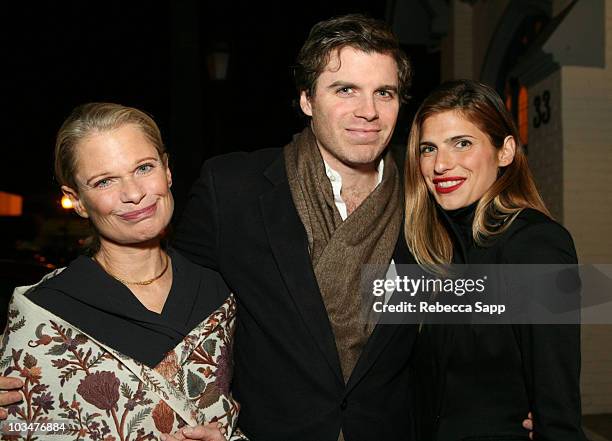 Robin Bell, Luke Siegel and Lake Bell attend the 2008 Santa Barbara Film Festival - "Still Waters" held at Victoria Hall on January 31, 2008 in Santa...