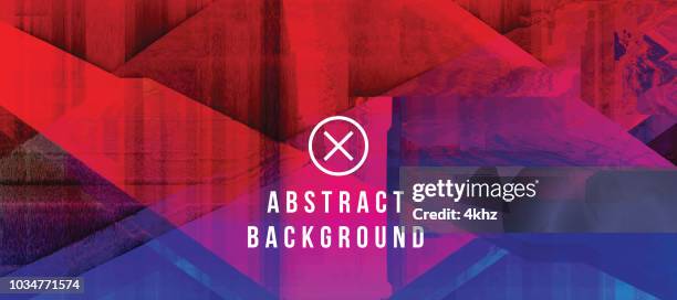 ilustraciones, imágenes clip art, dibujos animados e iconos de stock de fondo de grunge abstracto azul oscuro y rojo falla digital - deformado