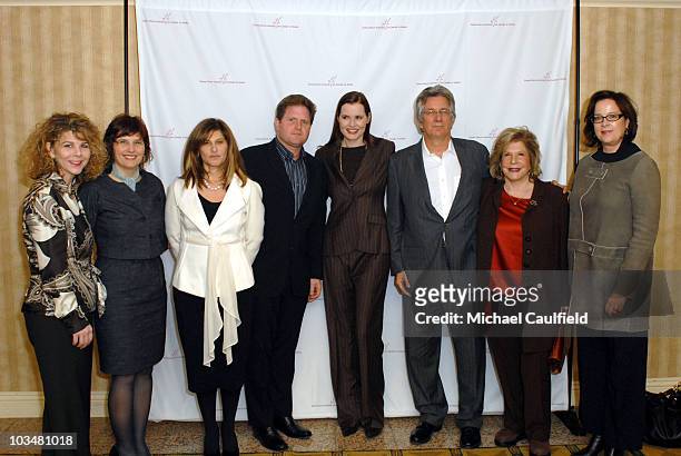 Dr. Stacy Smith, Crystal Allene Cook, Amy Pascal, Stephen McPherson, Geena Davis, Tom Lynch, Wallis Annenberg and Brown Johnson arrive at the Geena...