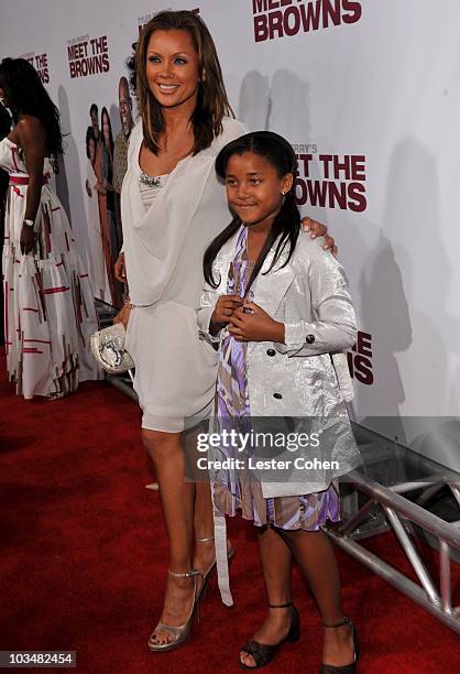 Actress Vanessa Williams and Sasha Gabriella Fox attend the Lionsgate Premiere of Tyler Perry's Meet the Browns at The Cinerama Dome on March 13,...