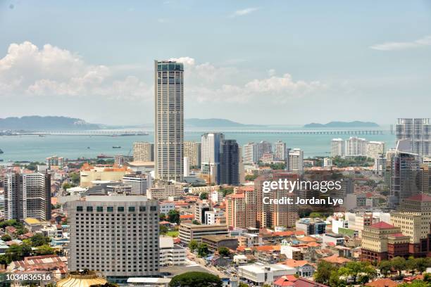 city of george town, penang - george town penang stock-fotos und bilder