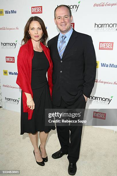 Co-hosts Kelli Williams and Rich Eisen at the Harmony With No Limits 3rd Annual Gala: An Evening Under the Stars on May 10, 2008 at a private...