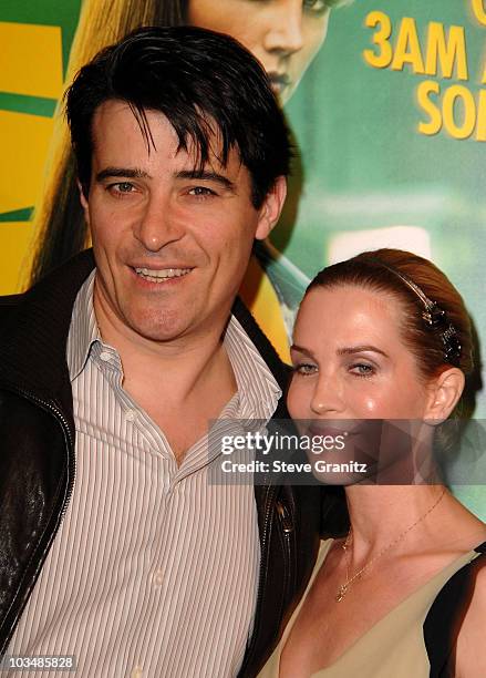 Actor Goran Visnjic and Ivana Vrdoljak arrive at the premiere of "Watchmen" held at Grauman's Chinese Theatre on March 2, 2009 in Hollywood,...