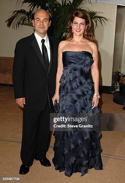 Actor Ian Gomez and Actress Nia Vardalos arrive at the Academy Of Motion Pictures And Sciences' 2009 Governors Awards Gala held at the Grand Ballroom...