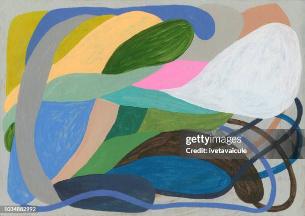 ilustraciones, imágenes clip art, dibujos animados e iconos de stock de patrón de fondo pintado - pintura-producto-artístico