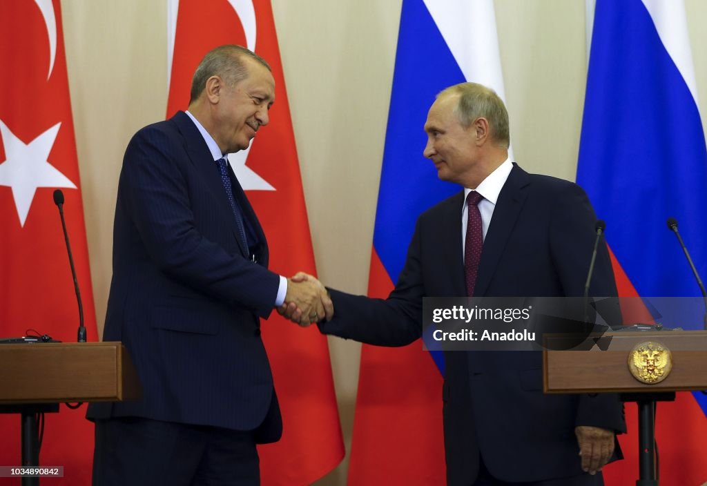 Recep Tayyip Erdogan - Vladimir Putin meeting in Russia