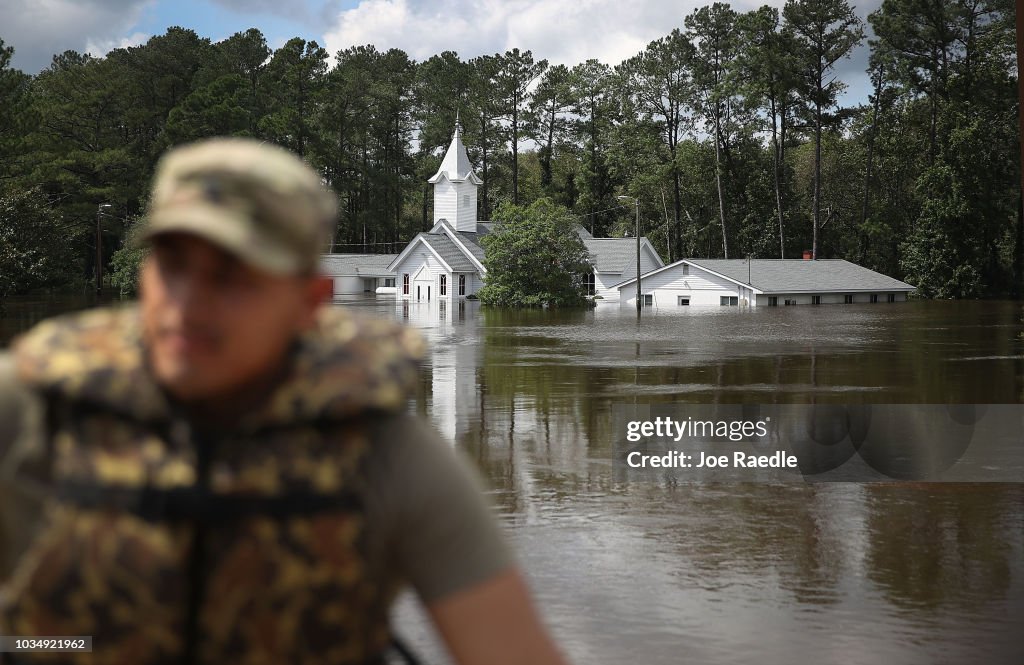 Carolinas' Coast Line Recovers From Hurricane Florence, As Storm Continues To Pour Heavy Rain On The States