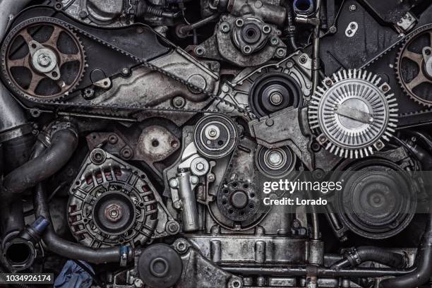 auto motor - motor oil stockfoto's en -beelden