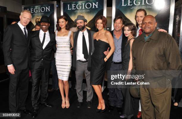 Actor Paul Bettany, actor/model Tyrese Gibson, actress Adrianne Palicki, director Scott Stewart, actress Kate Walsh, actor Dennis Quaid, actress...