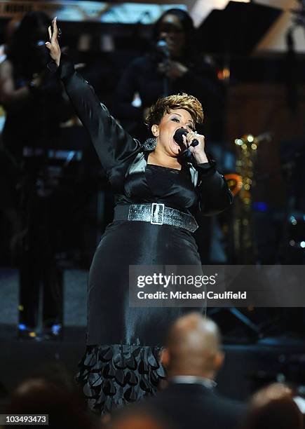 Singer Tamela J. Mann onstage during the 41st NAACP Image awards held at The Shrine Auditorium on February 26, 2010 in Los Angeles, California.