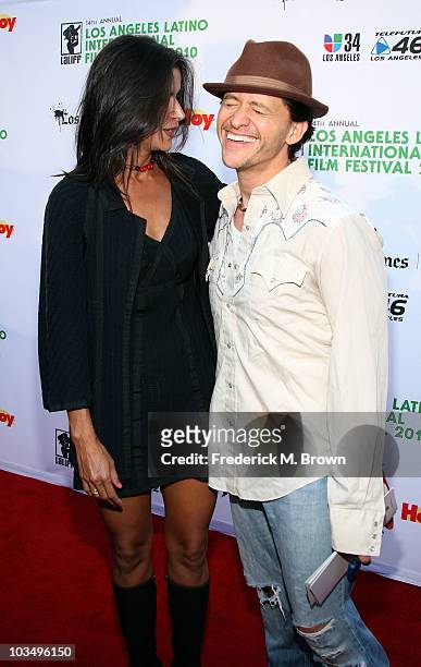 Patricia Velasquez and actor Clifton Collins, Jr. Attend the Los Angeles Latino International Film Festival opening night gala at Grauman's Chinese...