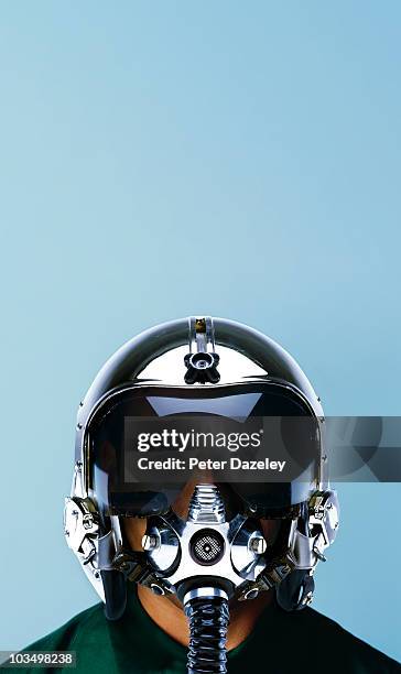 fighter pilot in helmet - airforce one ストックフォトと画像